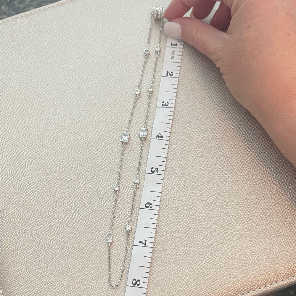 Joseph Esposito 925 Silver CZ Necklace - Picture 2 of 6